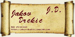 Jakov Drekić vizit kartica